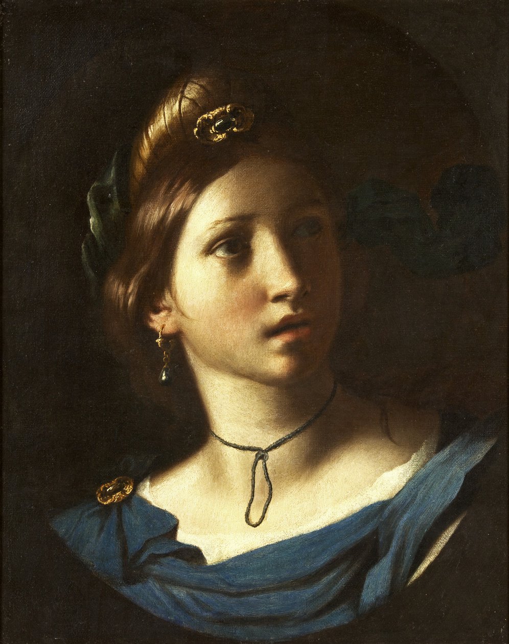 Fiatal nő portréja, 1620 körül (olaj, vászon) alkotó: Alessandro Turchi