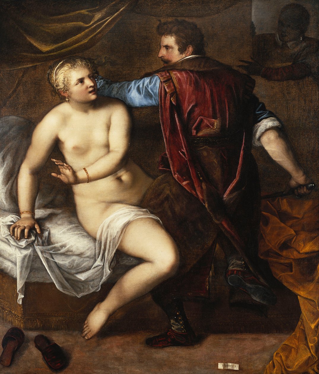 Lucretia megerőszakolása, alkotó: Alessandro Varotari