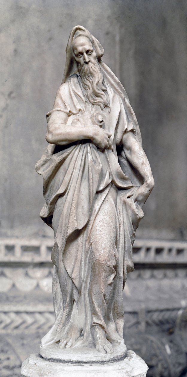 Zakariás próféta (márványszobor alkotó: Alessandro Vittoria