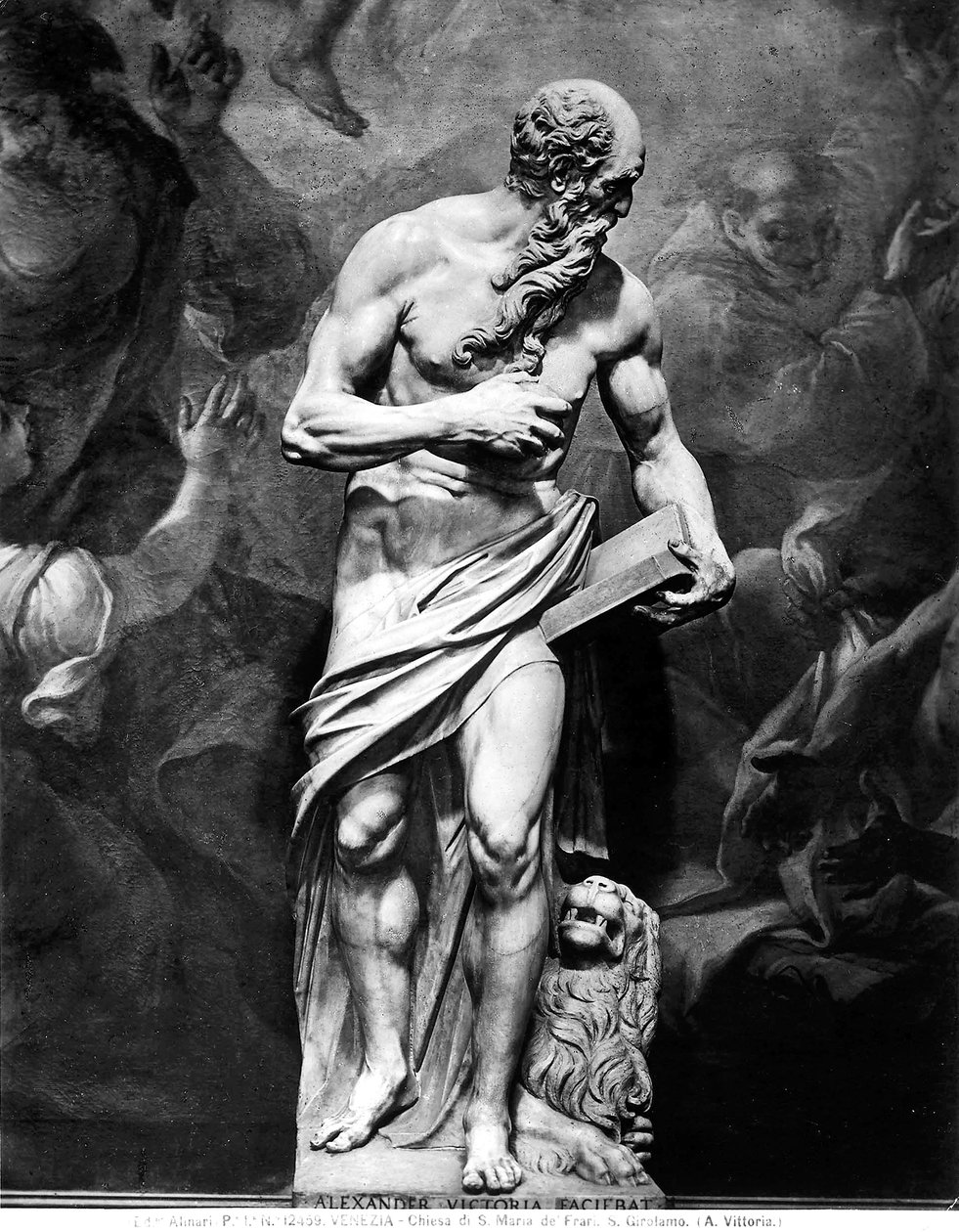Szent Jeromost ábrázoló szobor alkotó: Alessandro Vittoria