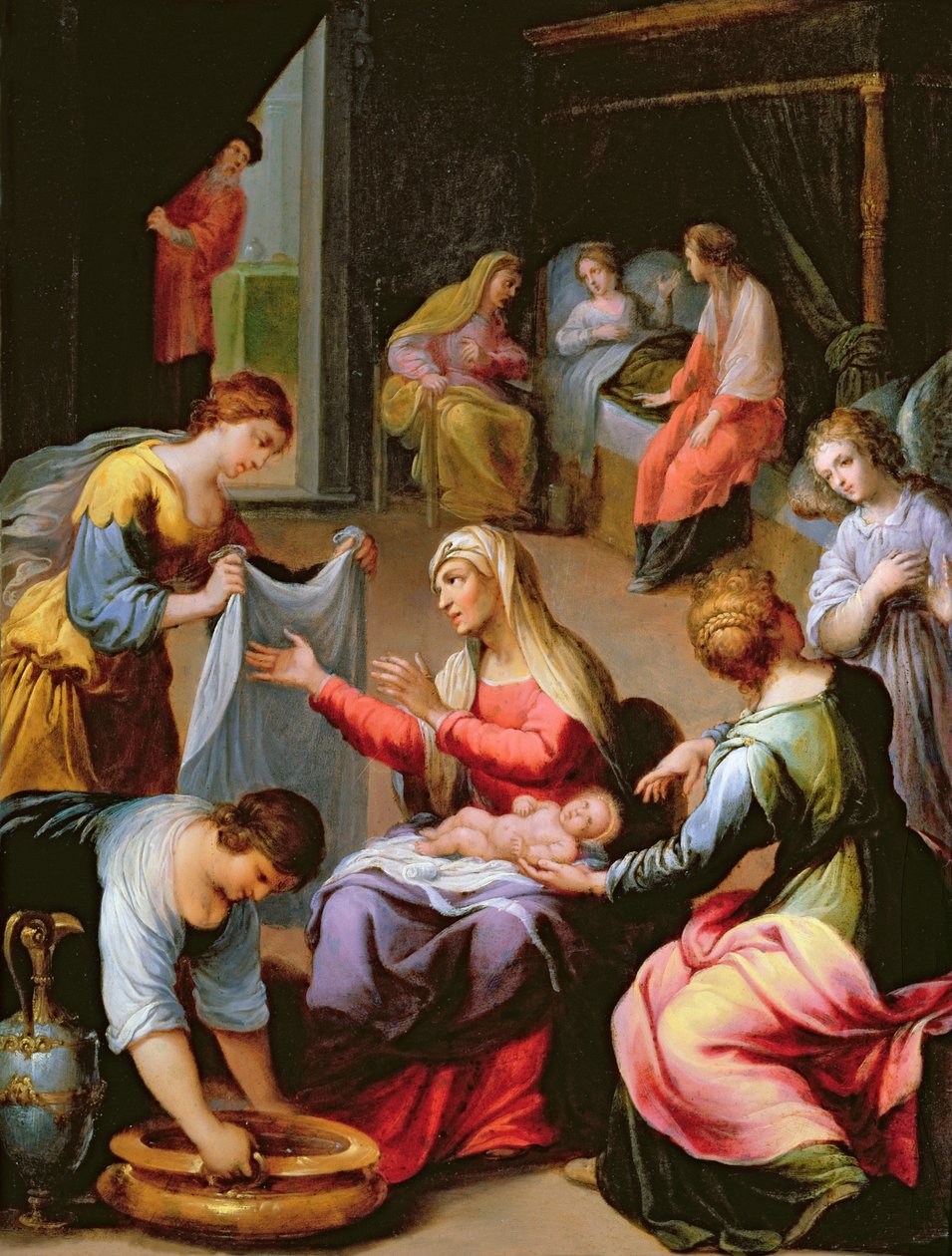 A Szűz születése alkotó: Alessandro di Agostino Casolani