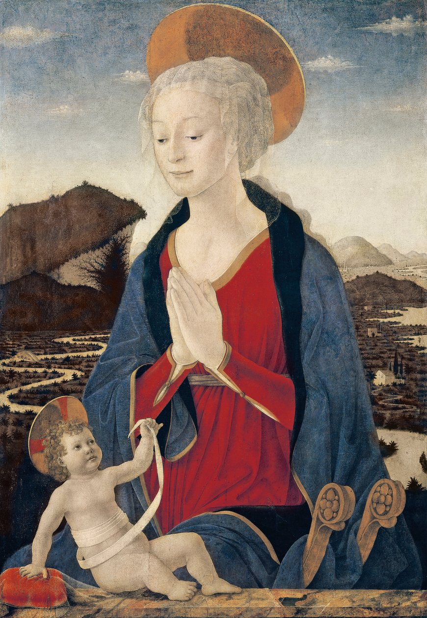Madonna gyermekkel alkotó: Alessio Baldovinetti