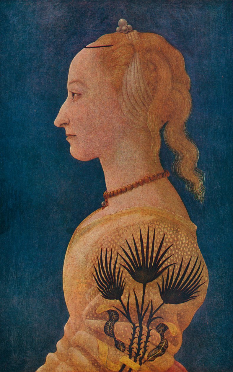 Egy hölgy portréja, c1465 alkotó: Alesso Baldovinetti