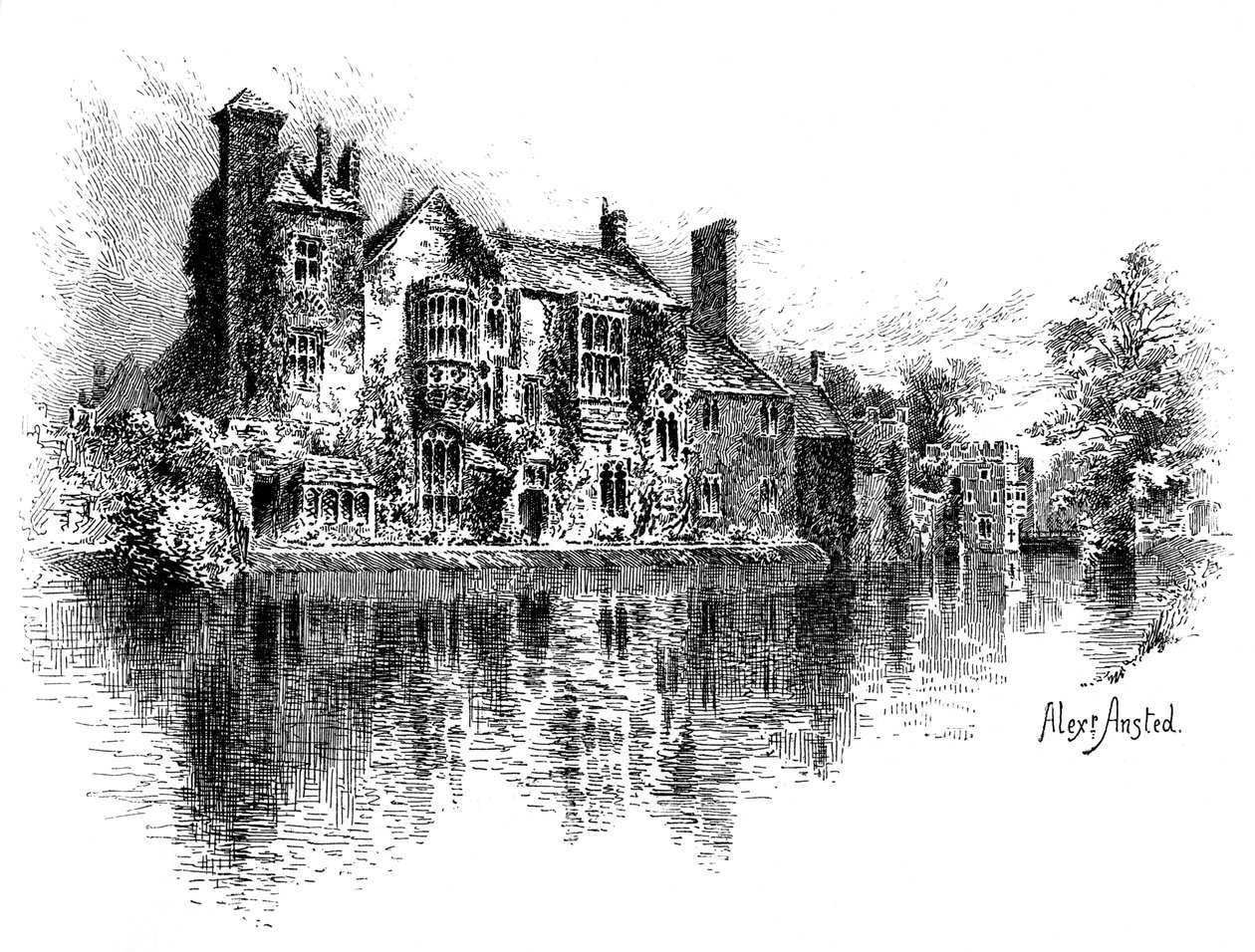 Wells-palota, Somerset, 1895. alkotó: Alex Ansted