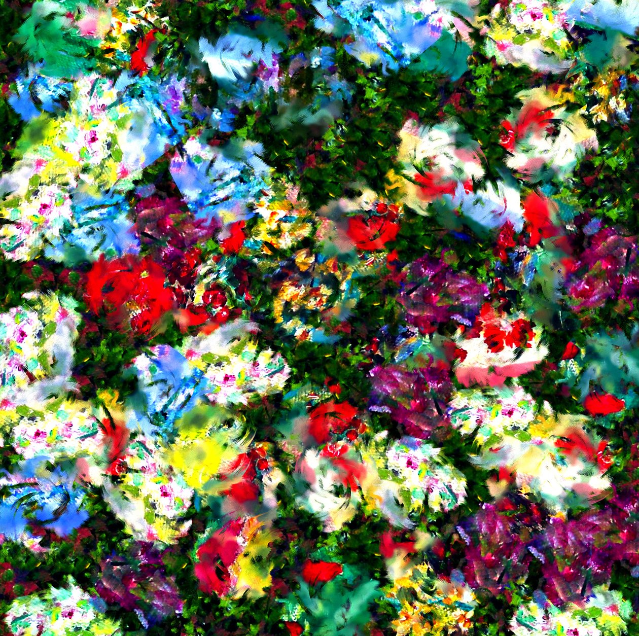 Garden ,2019,(vegyes technika) alkotó: Alex Caminker