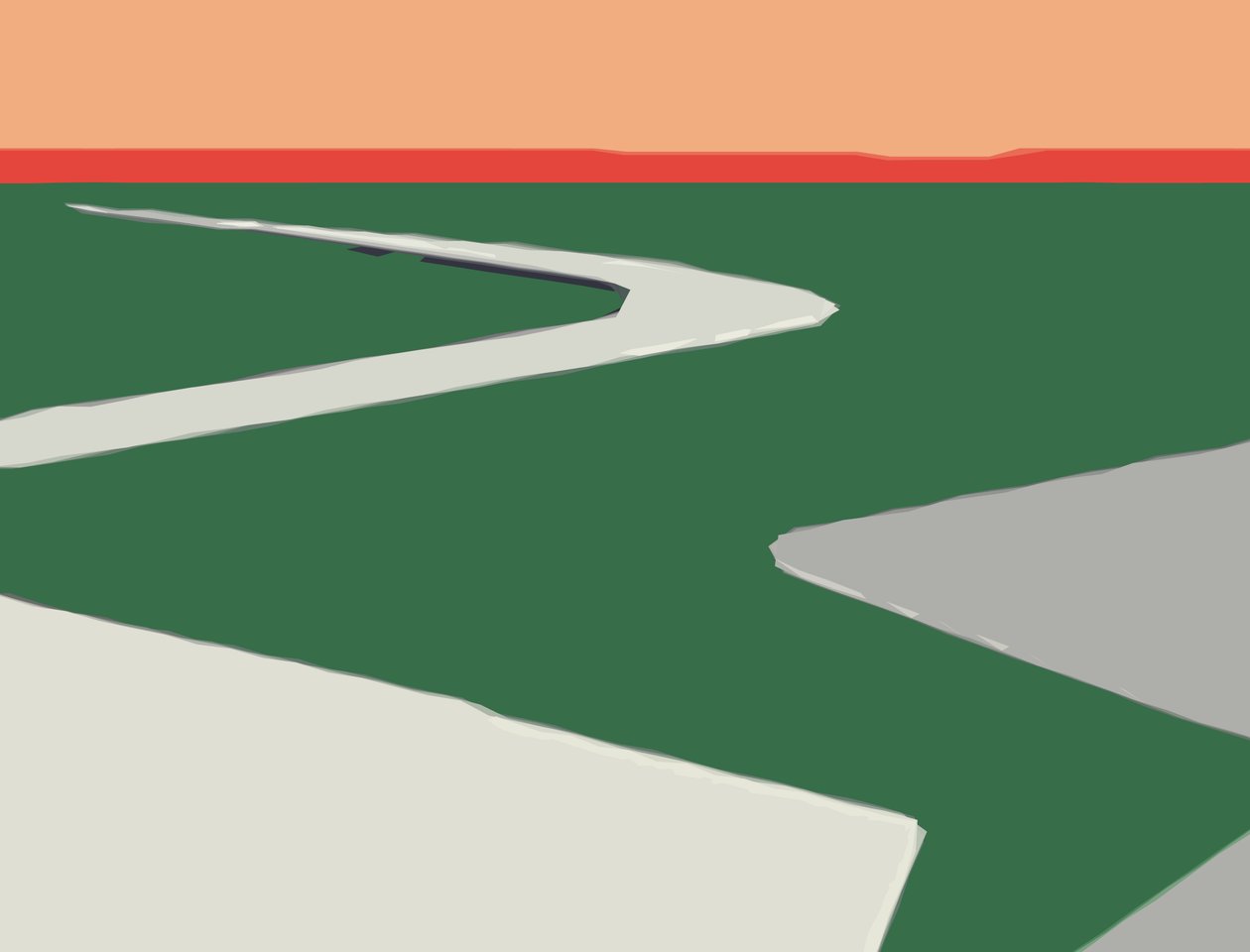 Horizon.Road, 2016, (c-print) alkotó: Alex Caminker