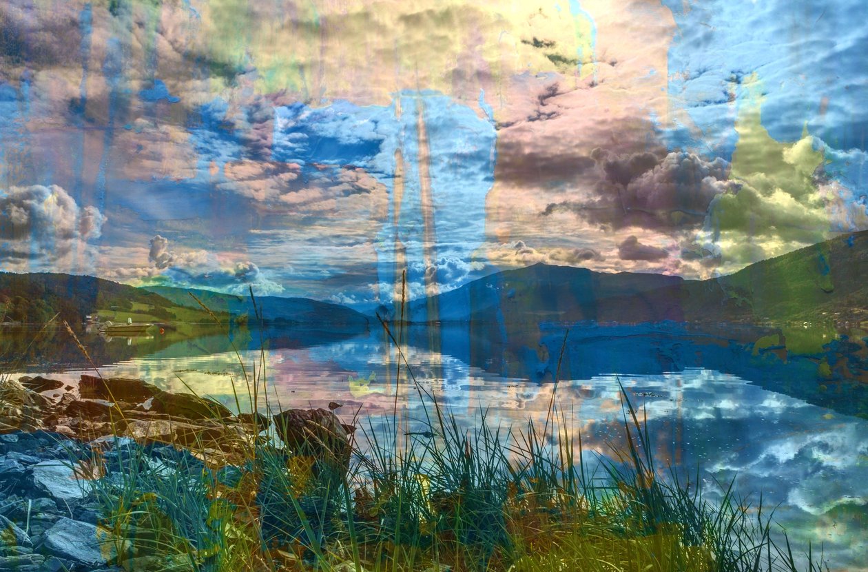 Lakes, 2019, (vegyes technika) alkotó: Alex Caminker