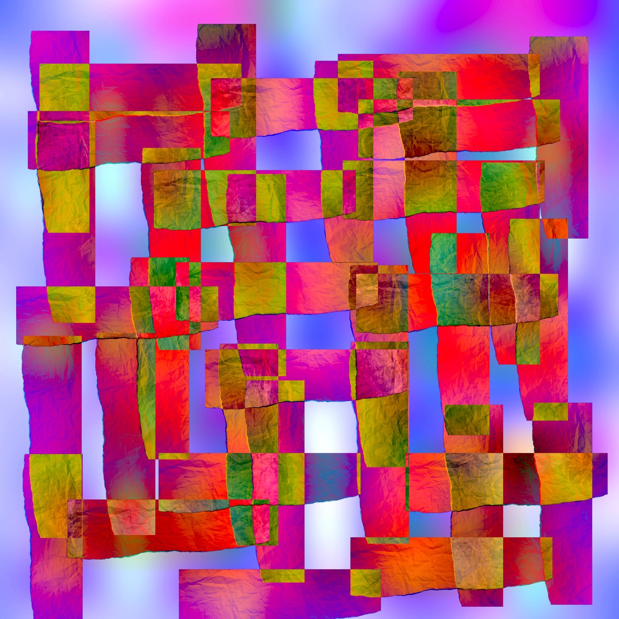 kristály geometriai szerkezet, 2019, (vegyes technika) alkotó: Alex Caminker