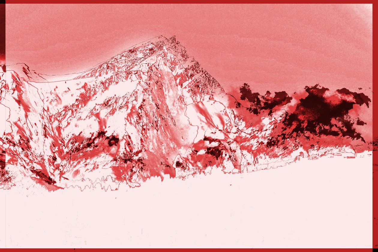 hegyek, 2019,(vegyes média) alkotó: Alex Caminker