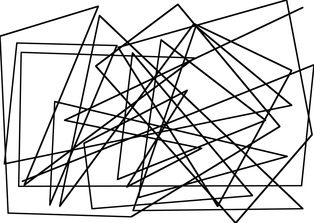 string-line mint kubizmus, 2017,(vegyes technika) alkotó: Alex Caminker