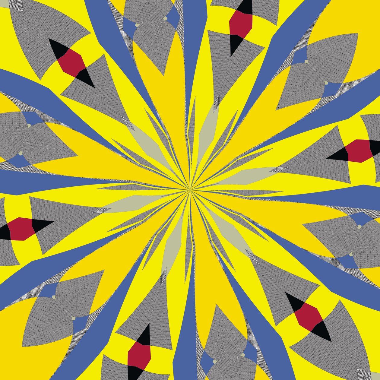 szimmetria #14,2019,(vegyes technika) alkotó: Alex Caminker