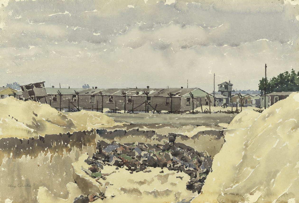 Belsen koncentrációs tábor alkotó: Alex Colville