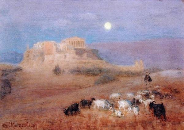 Az Akropolisz a Twilightban alkotó: Alex J. Mavrogordato
