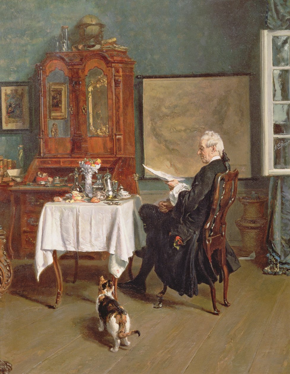 Az aktuárius a reggelinél alkotó: Alexander Friedrich Werner