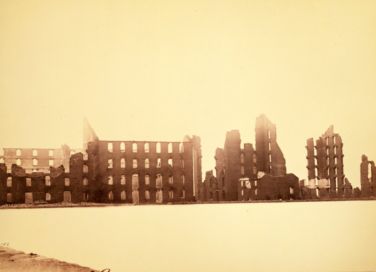 A Gallego Flour Mills romjai, Richmond, Virginia, 1865 (albumén ezüst nyomat) alkotó: Alexander Gardner