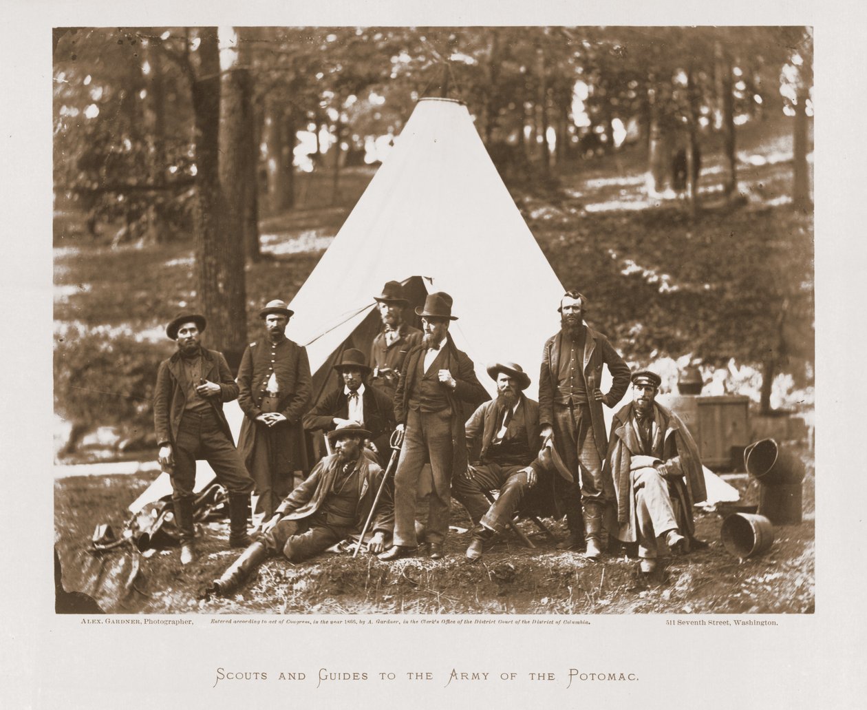 Cserkészek és kalauzok a Potomac seregéhez, 1862 alkotó: Alexander Gardner