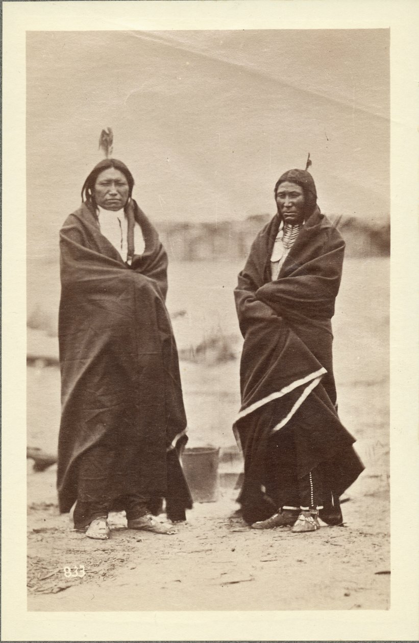 Két bátor, Dakota, 1868 (albumnyomat) alkotó: Alexander Gardner