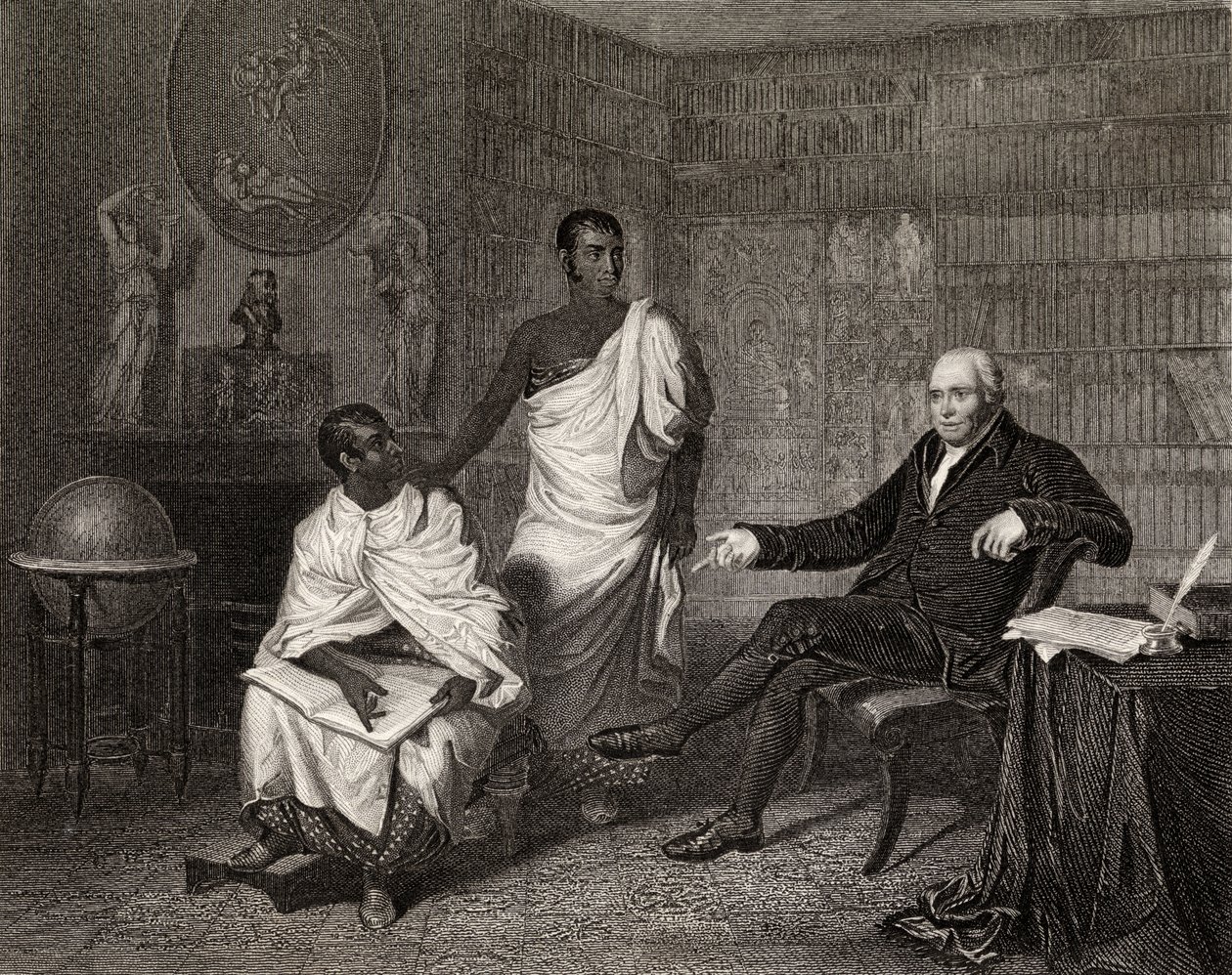 Dr. Adam Clarke és Buddha papjai, Robinson metszet alkotó: Alexander Mosses