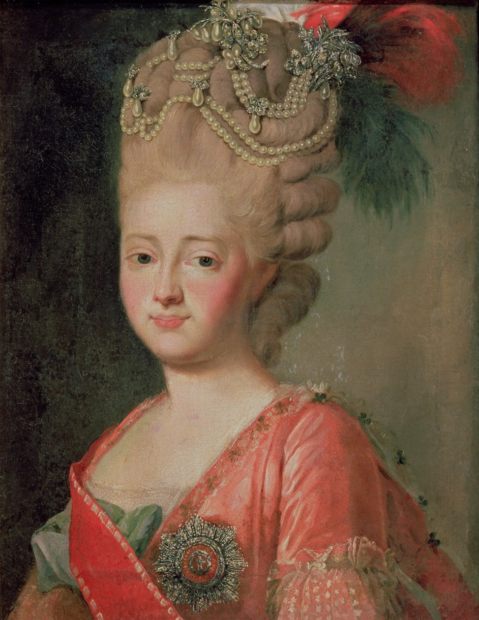 Mária Fjodorina császárné (1759-1828) portréja, 1770-es évek alkotó: Alexander Roslin
