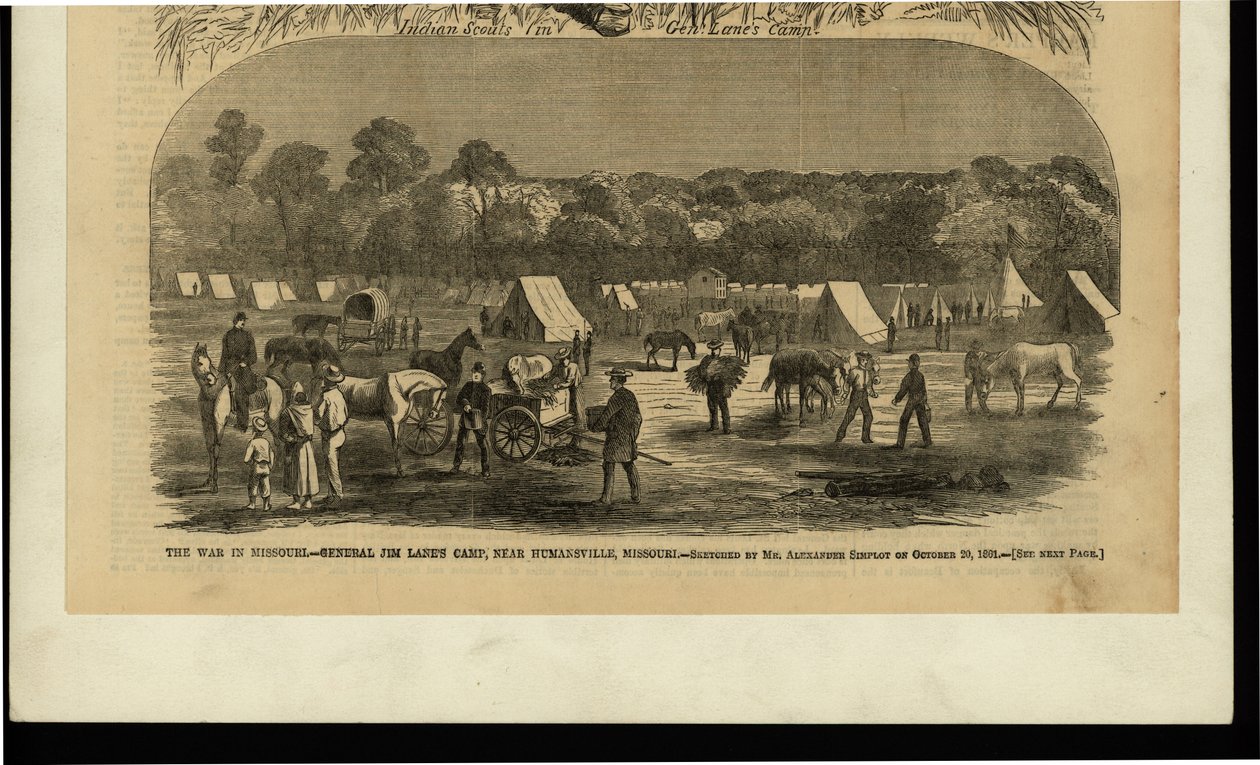 A háború Missouriban - Jim Lane tábornok alkotó: Alexander Simplot