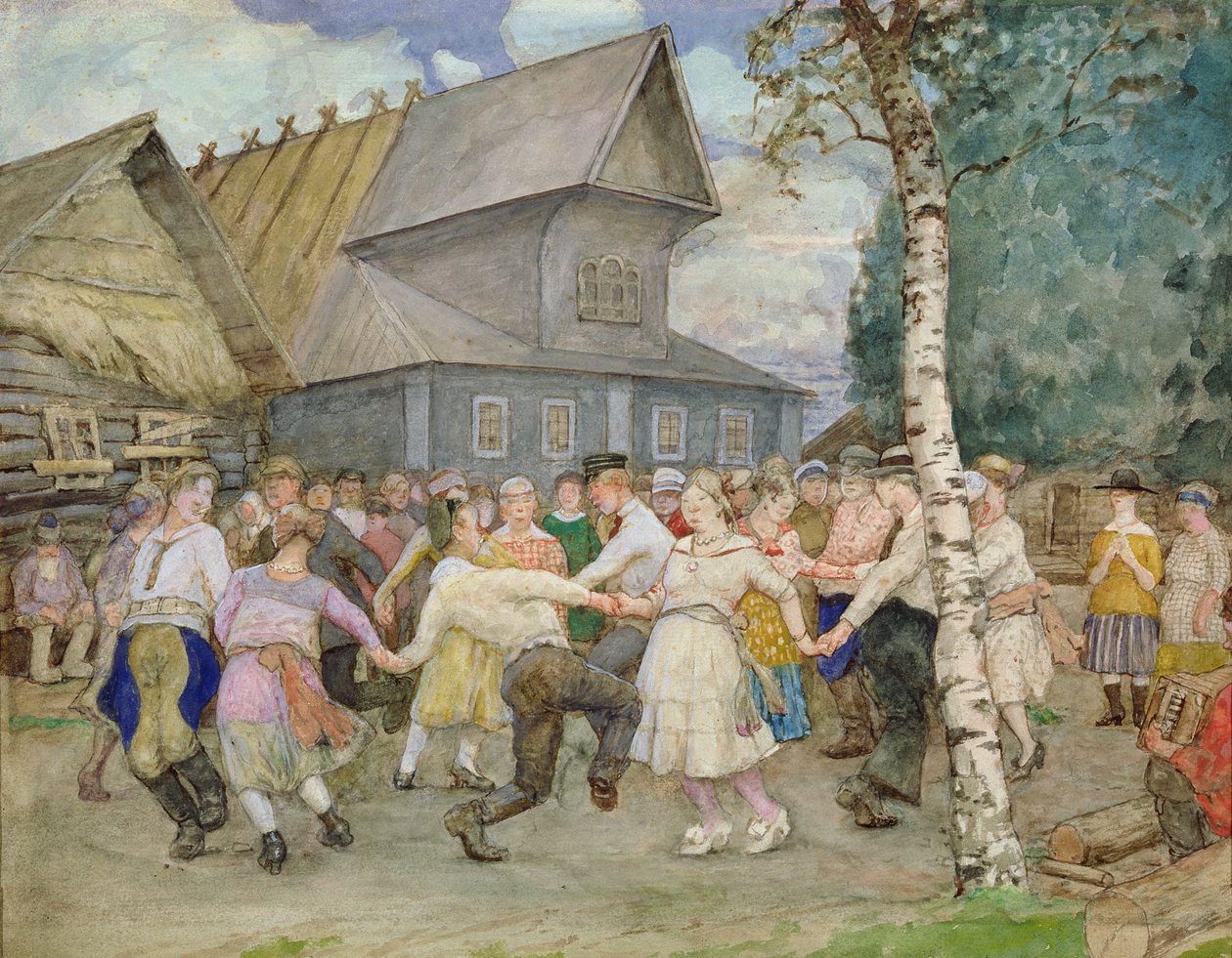 Country Dance, 1917-22 alkotó: Alexander Ivanovich Vakhrameyev