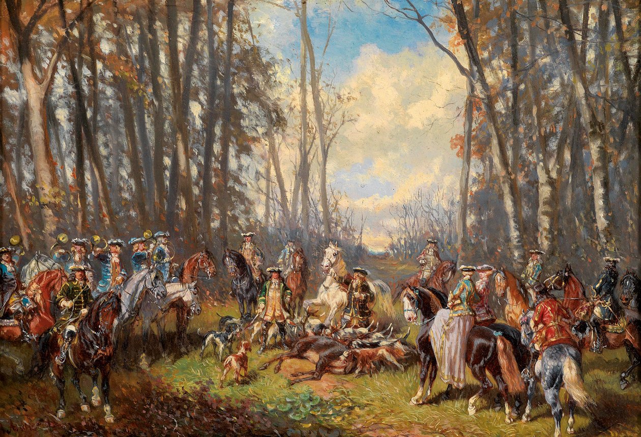 Sikeres vadászat után alkotó: Alexander von Bensa