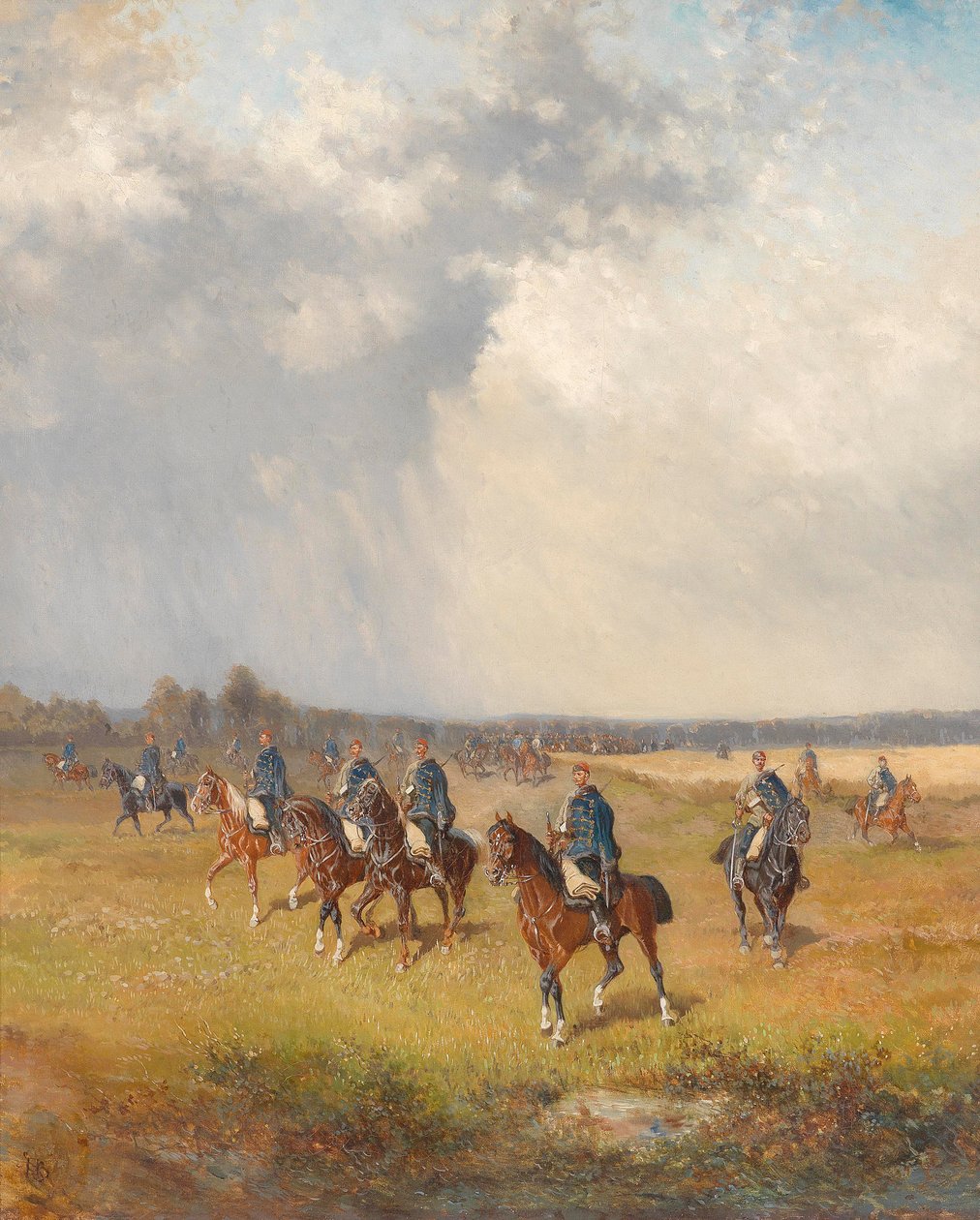 Magyar huszárok alkotó: Alexander von Bensa
