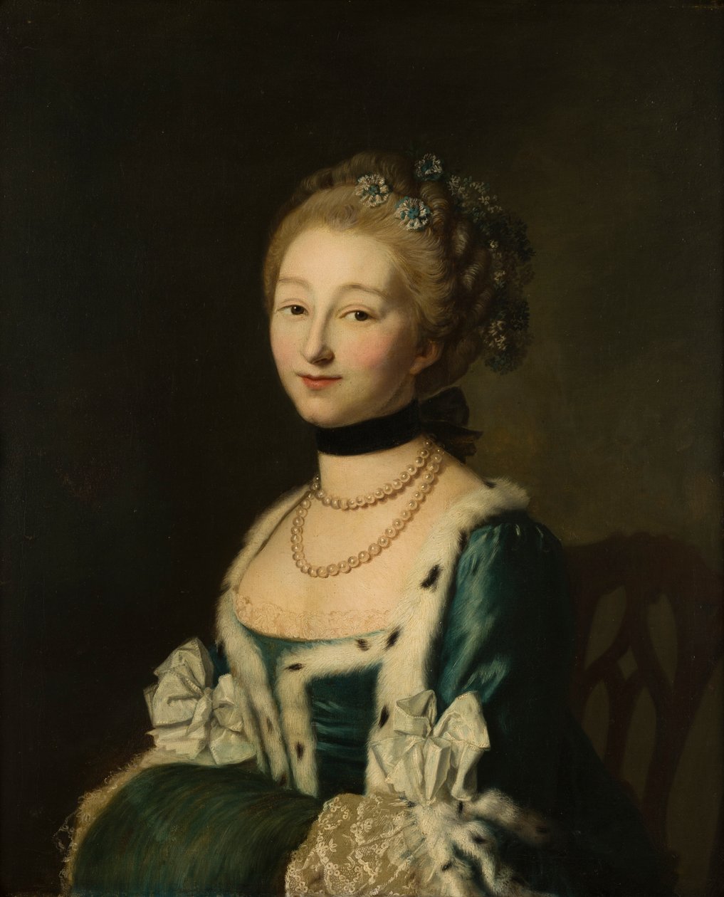Erzsébet portréja, Lady Bridgeman, majd Lady Bradford (1735-1806), 1755-93 körül (olaj, vászon) alkotó: Alexander (attr. to) Roslin