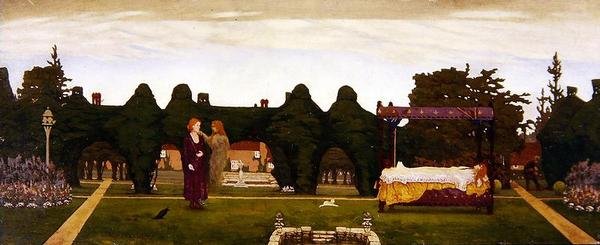 The Mystic Garden, 1910 körül (oi a fedélzeten) alkotó: Alexander Abdo