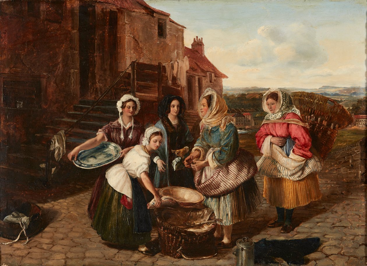East Lothian Fisherwomen (olaj a fedélzeten) alkotó: Alexander Carse