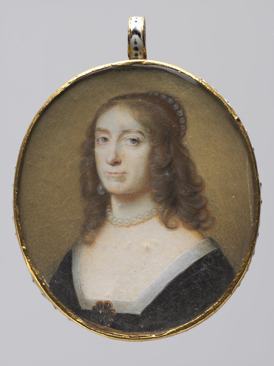 Erzsébet Stuart, Palatinus választófejedelem és Csehország királynőjének portréja, 1630-as évek. alkotó: Alexander Cooper