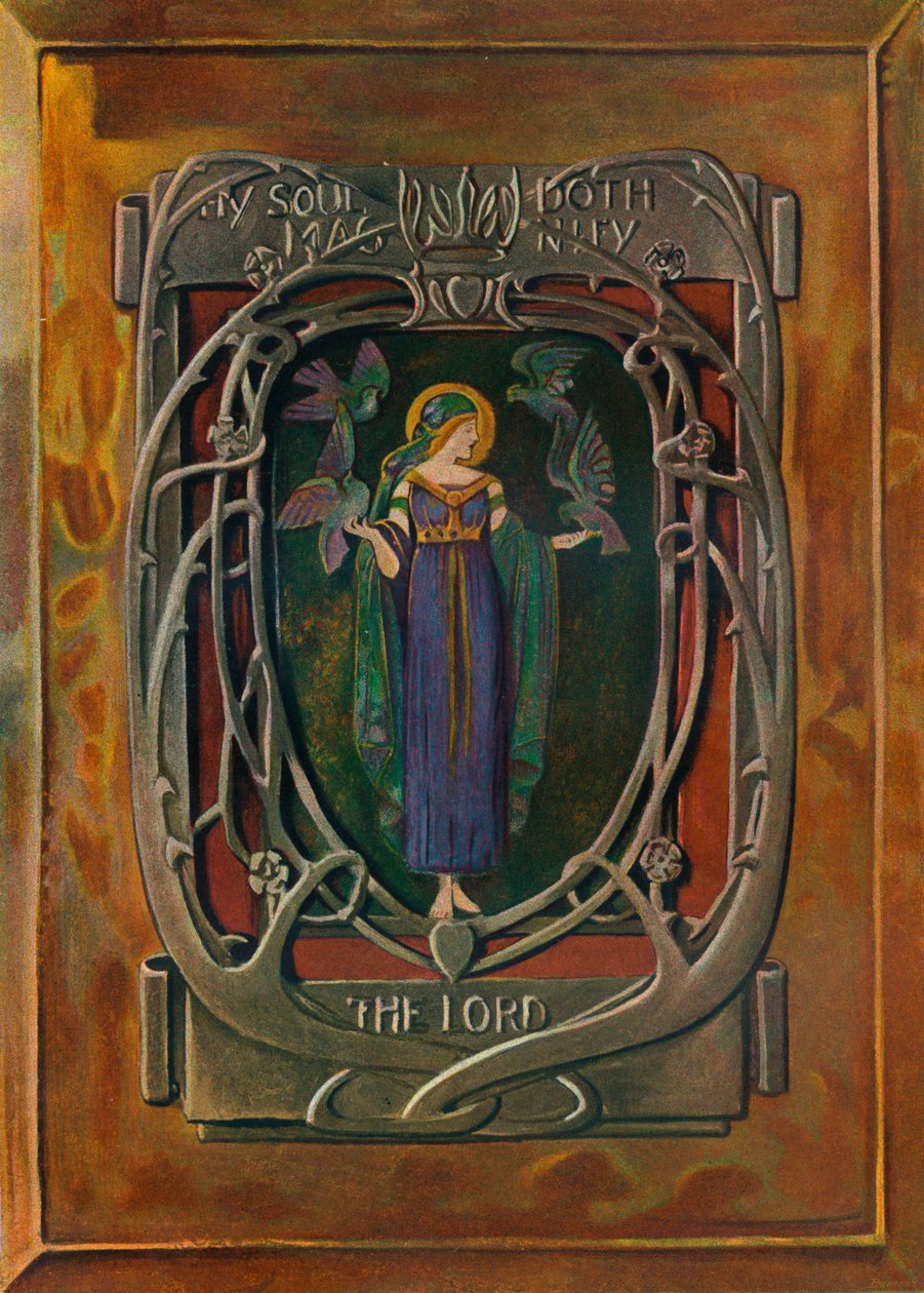 "Enamel Plaque by Alexander Fisher", 1898 alkotó: Alexander Fisher