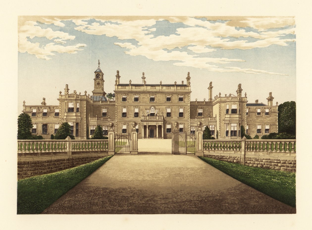 Bulwell Hall, Nottinghamshire, Anglia. alkotó: Alexander Francis (after) Lydon