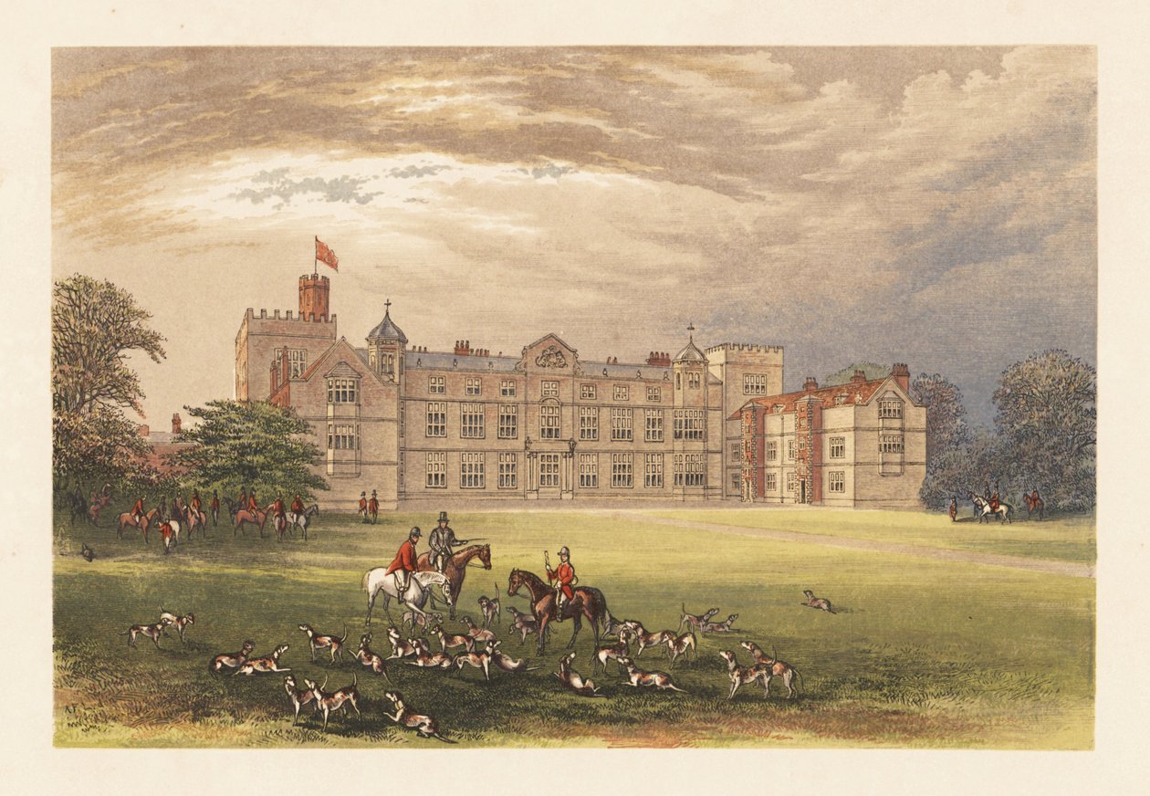 Burton Constable Hall, Yorkshire, Anglia. alkotó: Alexander Francis (after) Lydon