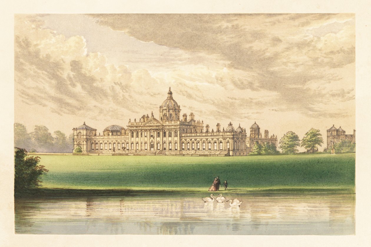 Castle Howard, Yorkshire, Anglia. ,1880 (metszet) alkotó: Alexander Francis (after) Lydon