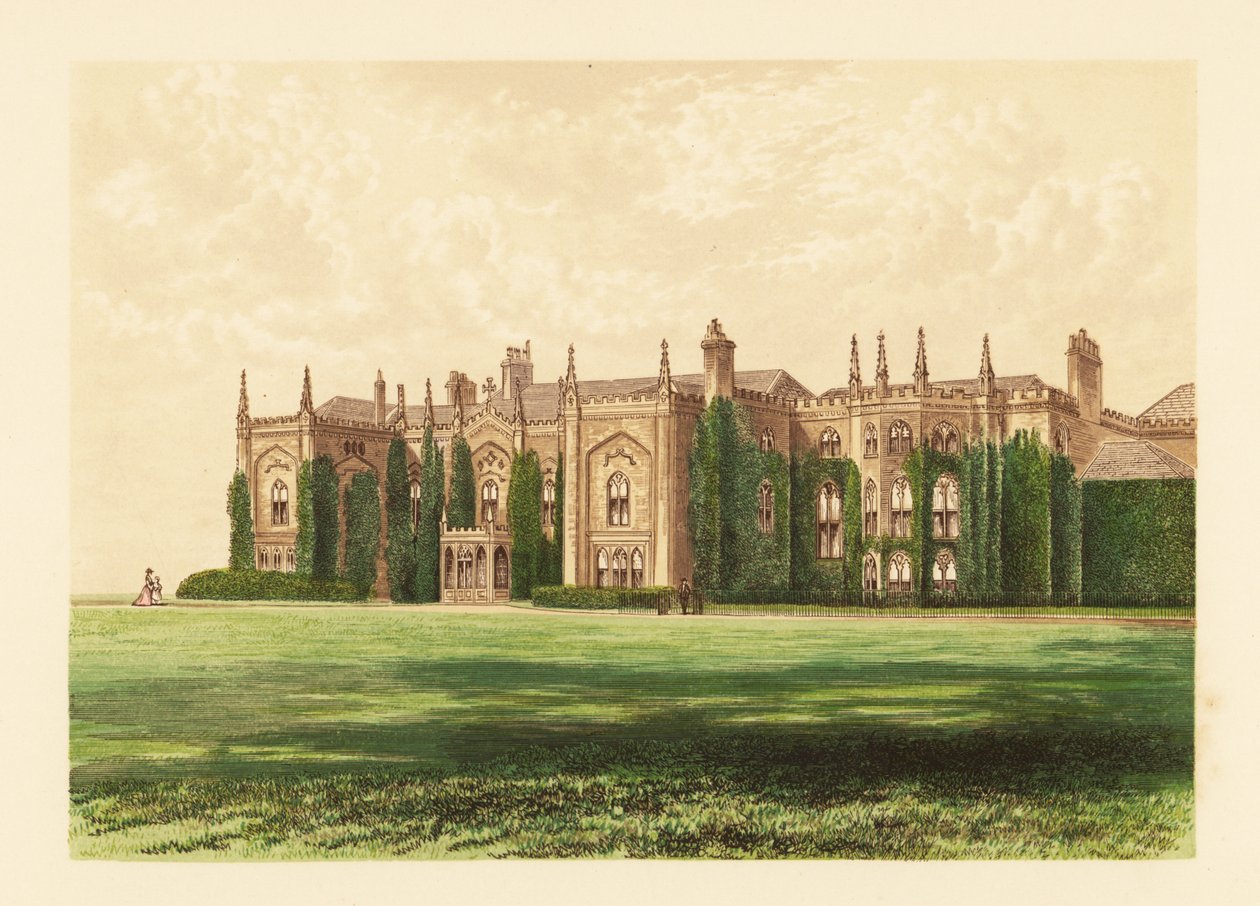Combermere Abbey, Shropshire, Anglia. alkotó: Alexander Francis (after) Lydon