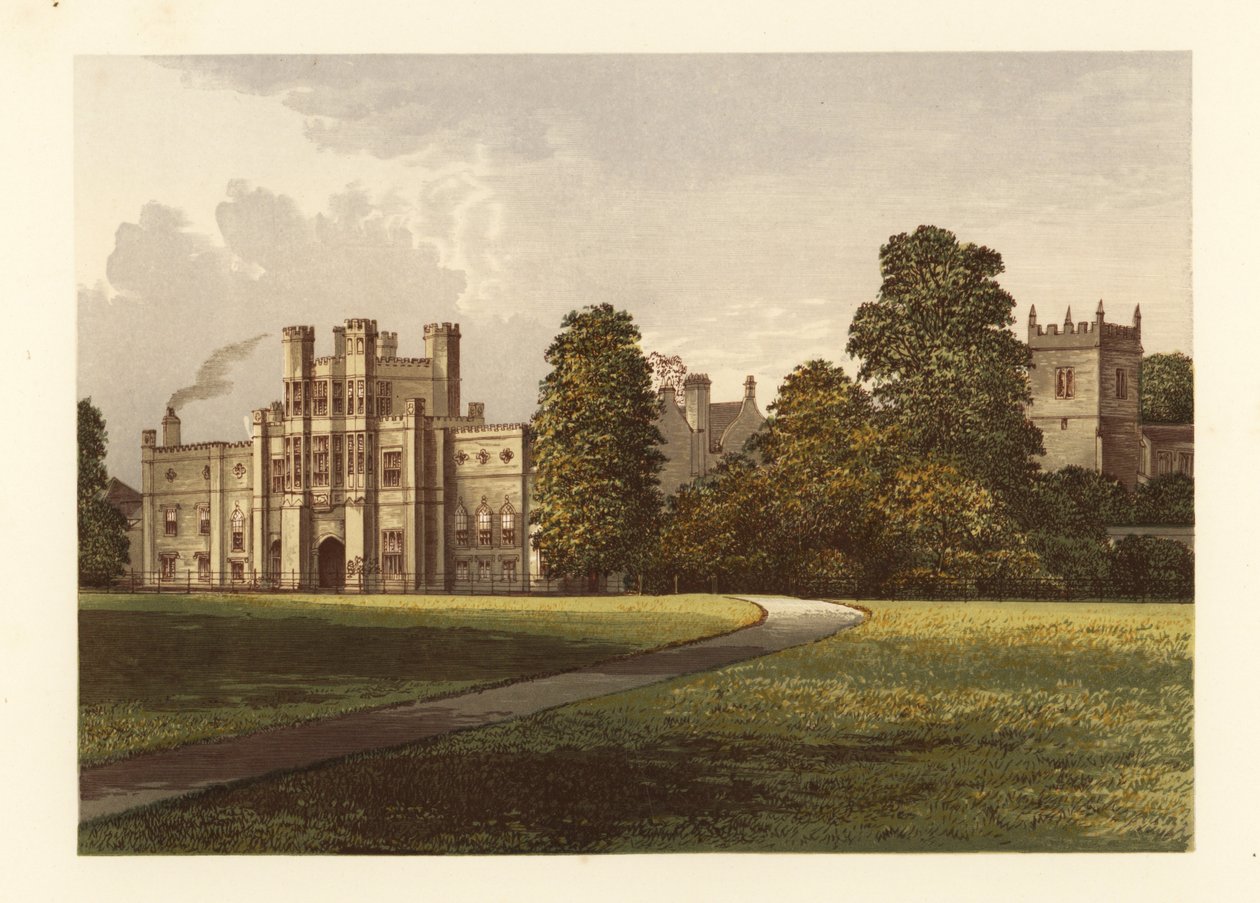 Coughton Court, Warwickshire, Anglia. alkotó: Alexander Francis (after) Lydon