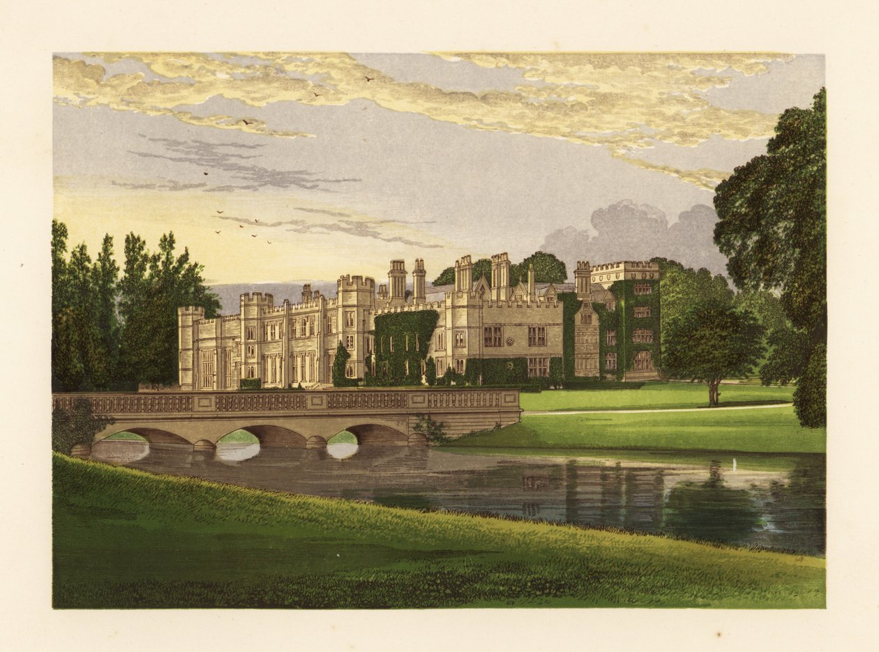 Deene Park, Northamptonshire, Anglia. alkotó: Alexander Francis (after) Lydon