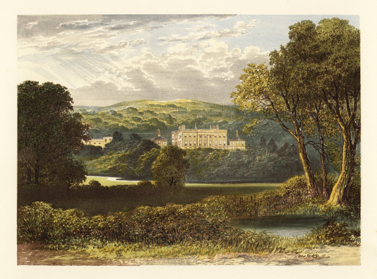 Denton Hall, Yorkshire, Anglia. alkotó: Alexander Francis (after) Lydon