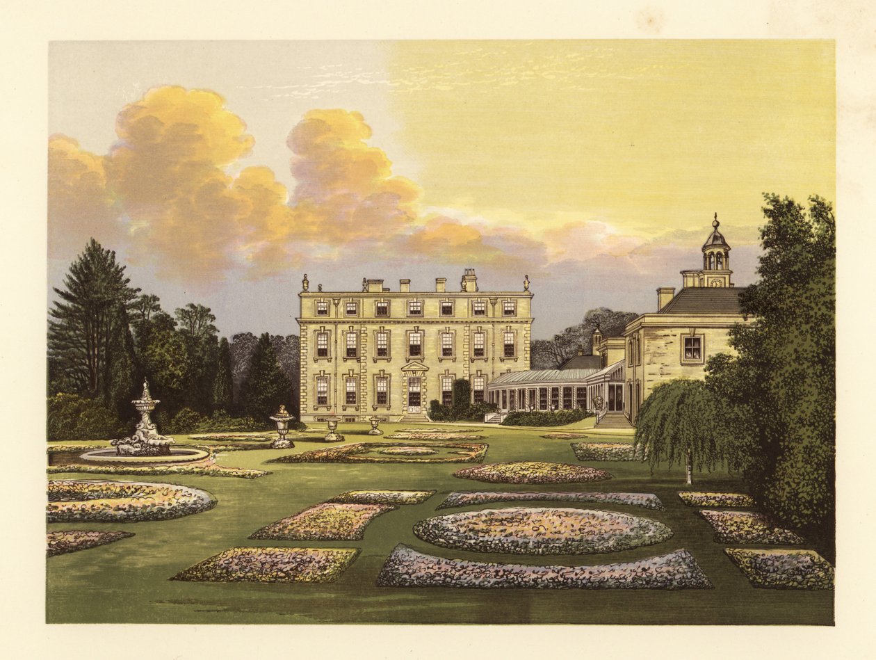 Ditchley ház és kertek, Oxfordshire, Anglia. alkotó: Alexander Francis (after) Lydon