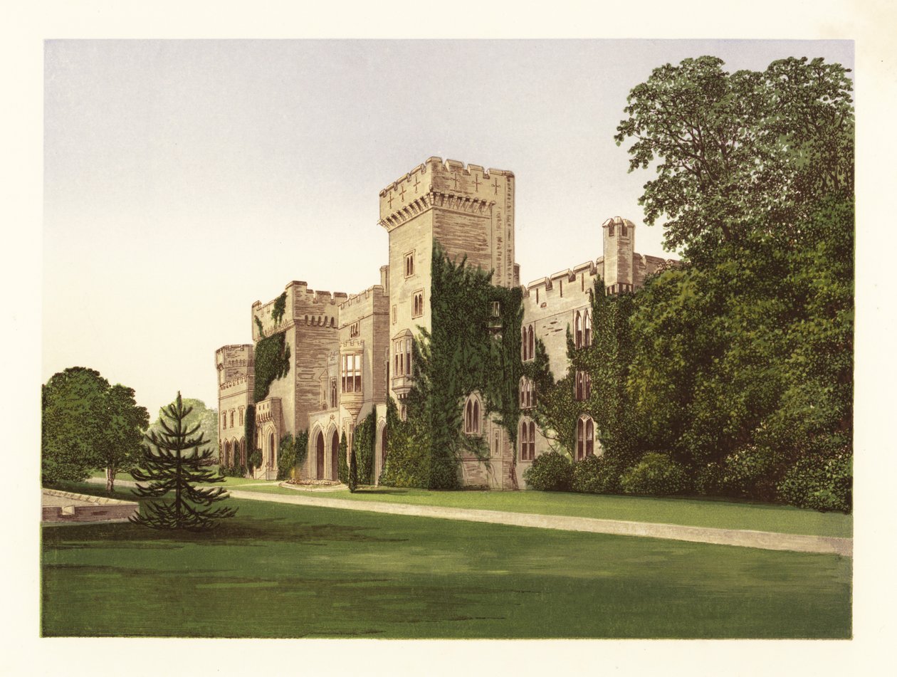 Downton Hall, Shropshire, Anglia. alkotó: Alexander Francis (after) Lydon