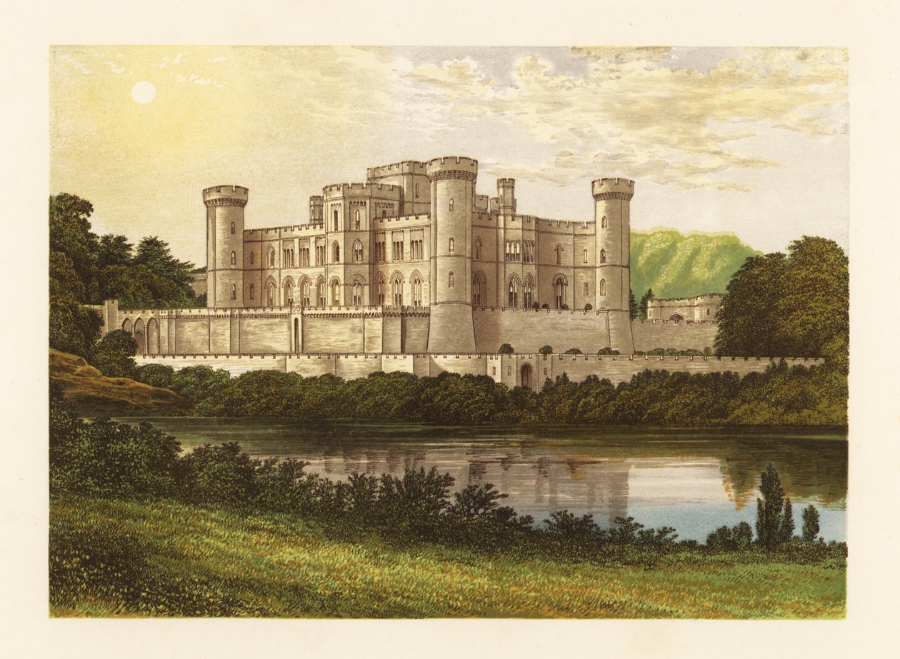 Eastnor Castle, Herefordshire, Anglia. alkotó: Alexander Francis (after) Lydon