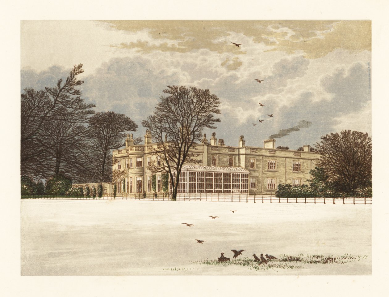 Ednaston Lodge, Derbyshire, Anglia. alkotó: Alexander Francis (after) Lydon