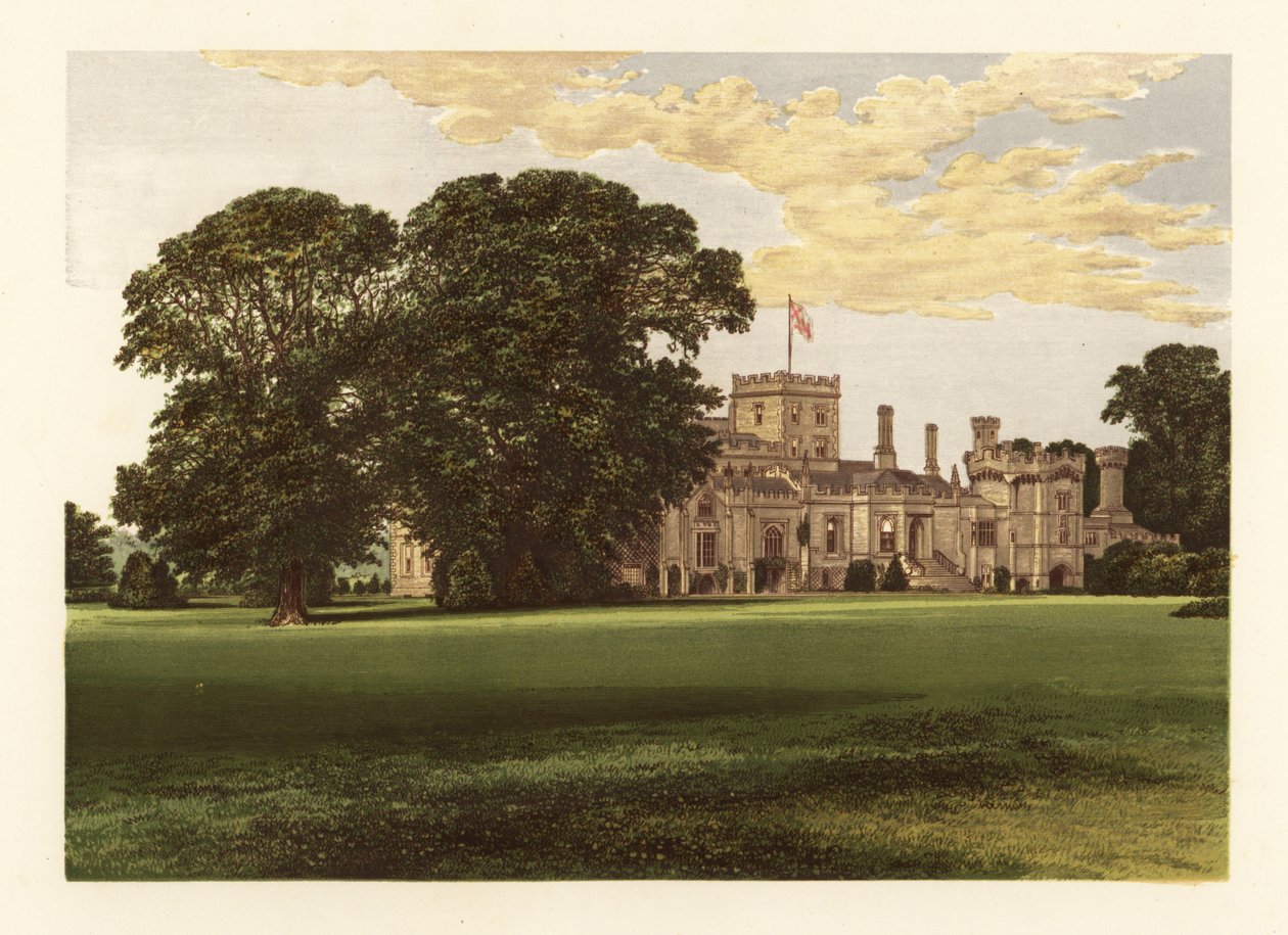 Elton Hall, Northamptonshire, Anglia. alkotó: Alexander Francis (after) Lydon