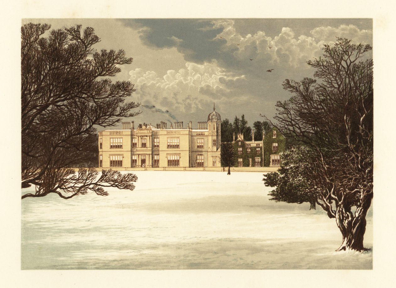 Eshton Hall, Yorkshire, Anglia. alkotó: Alexander Francis (after) Lydon