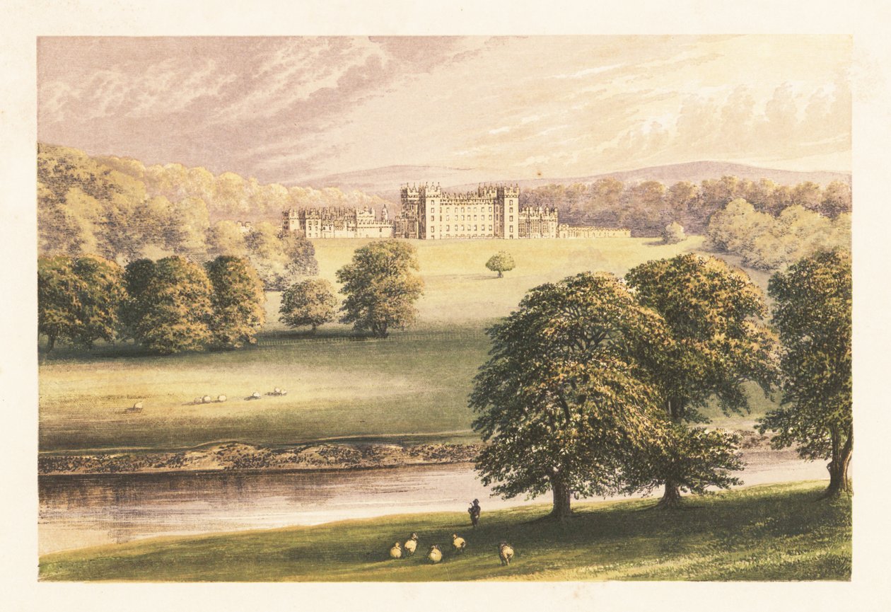 Floors Castle, Roxburghshire, Skócia. alkotó: Alexander Francis (after) Lydon