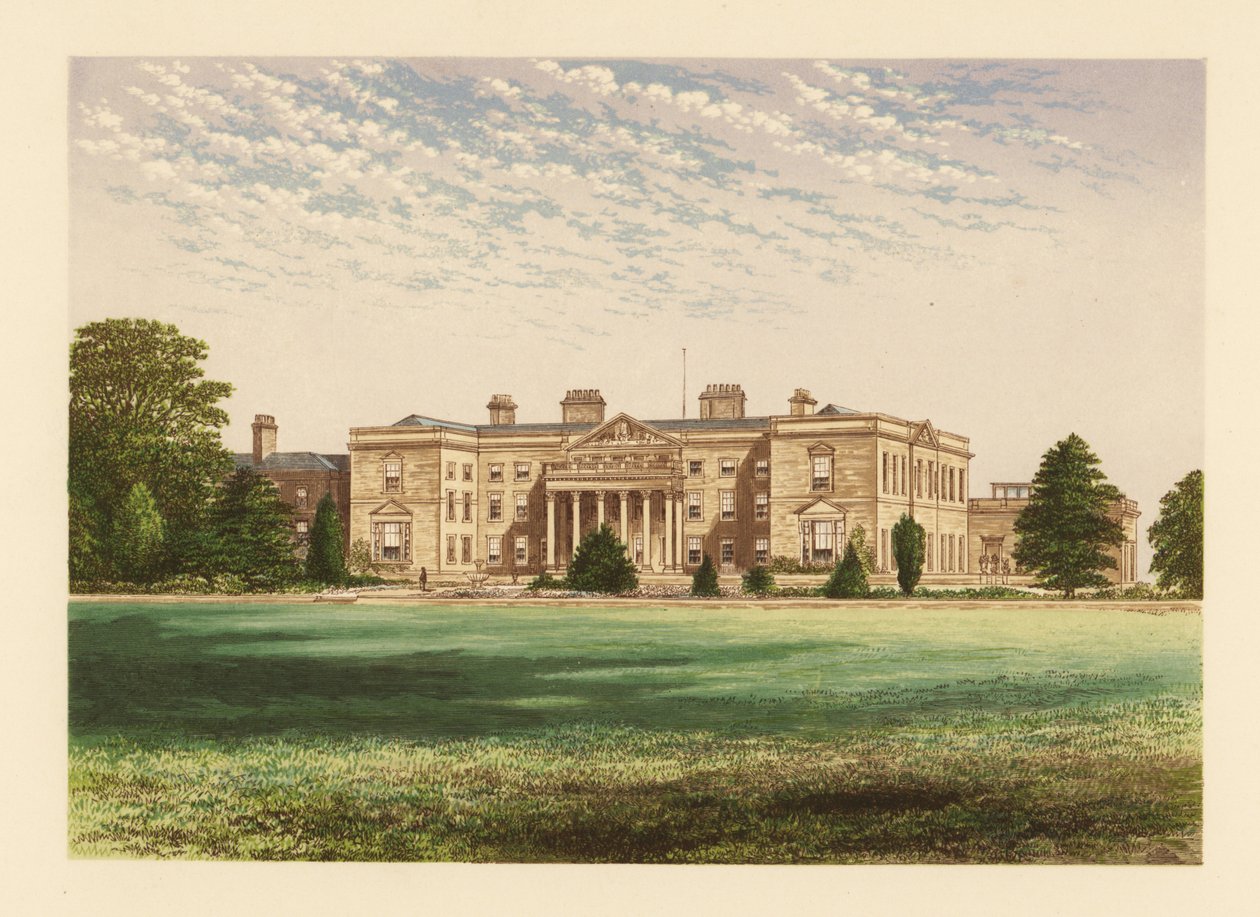 Gopsall Hall, Leicestershire, Anglia. alkotó: Alexander Francis (after) Lydon