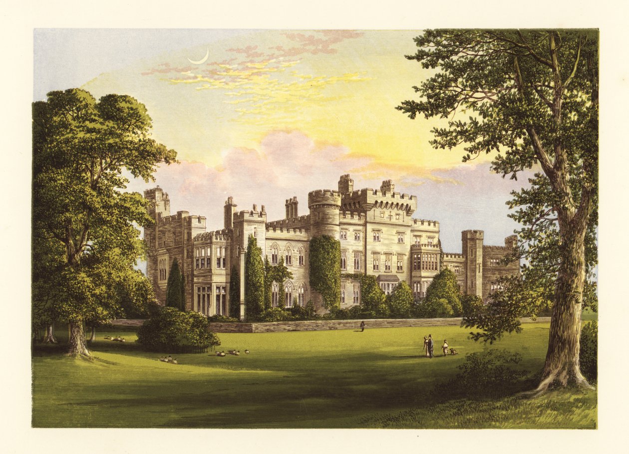Hawarden kastély, Flintshire, Wales. alkotó: Alexander Francis (after) Lydon
