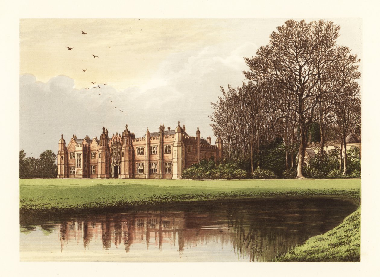 Hengrave Hall, Suffolk, Anglia. alkotó: Alexander Francis (after) Lydon