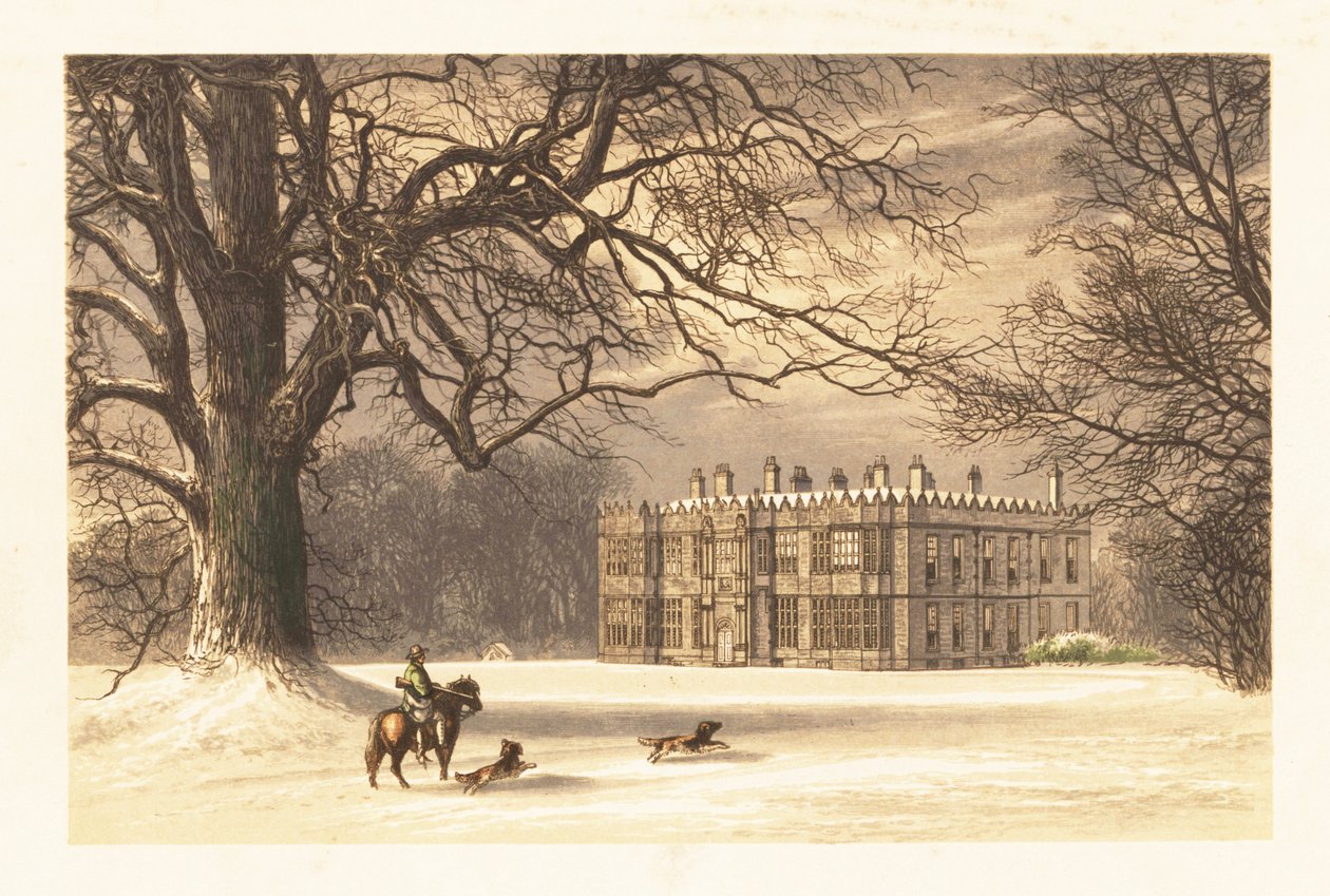 Howsham Hall, Yorkshire, Anglia. ,1880 (metszet) alkotó: Alexander Francis (after) Lydon